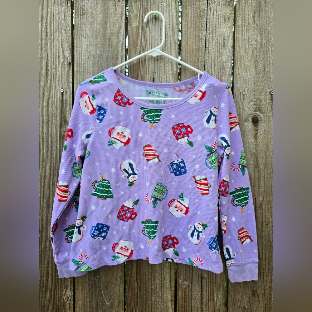Old Navy Christmas Thermal Pajama Long Sleeve